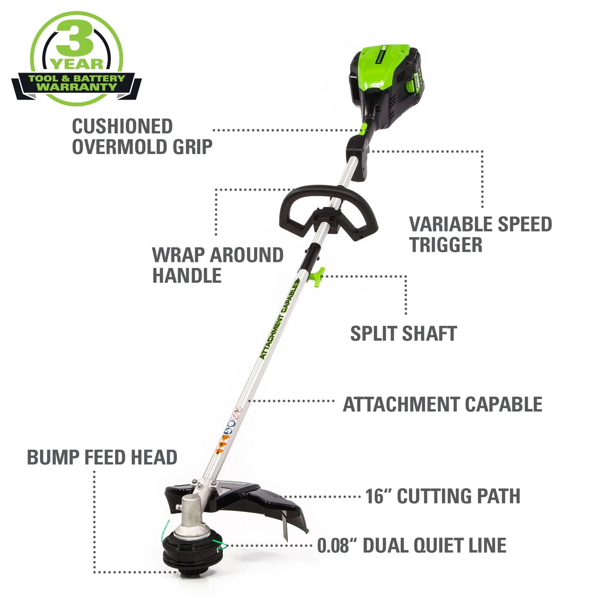 16-Inch Cordless String Trimmer I52776