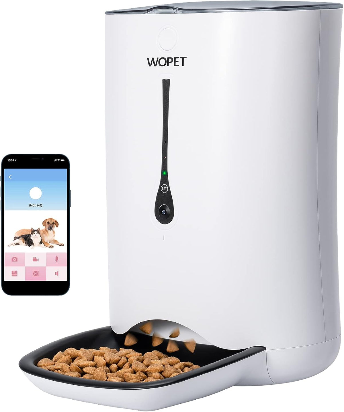 Automatic Cat Feeder with Camera, 7L App Control Smart Feeder X340345