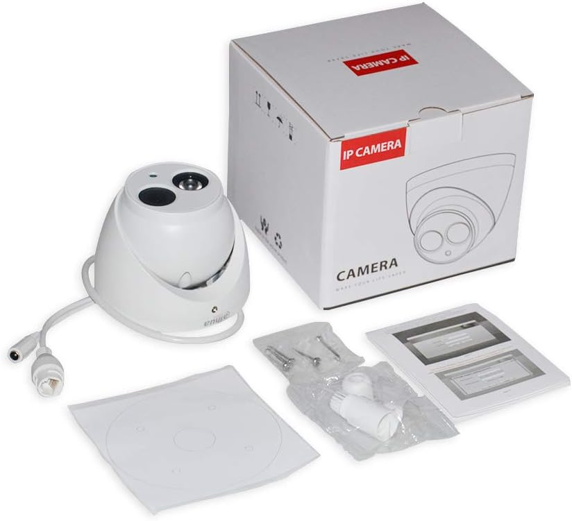 2 Pack POE IP Eyeball Dome Camera with Built-in MIC, IP67 B493833