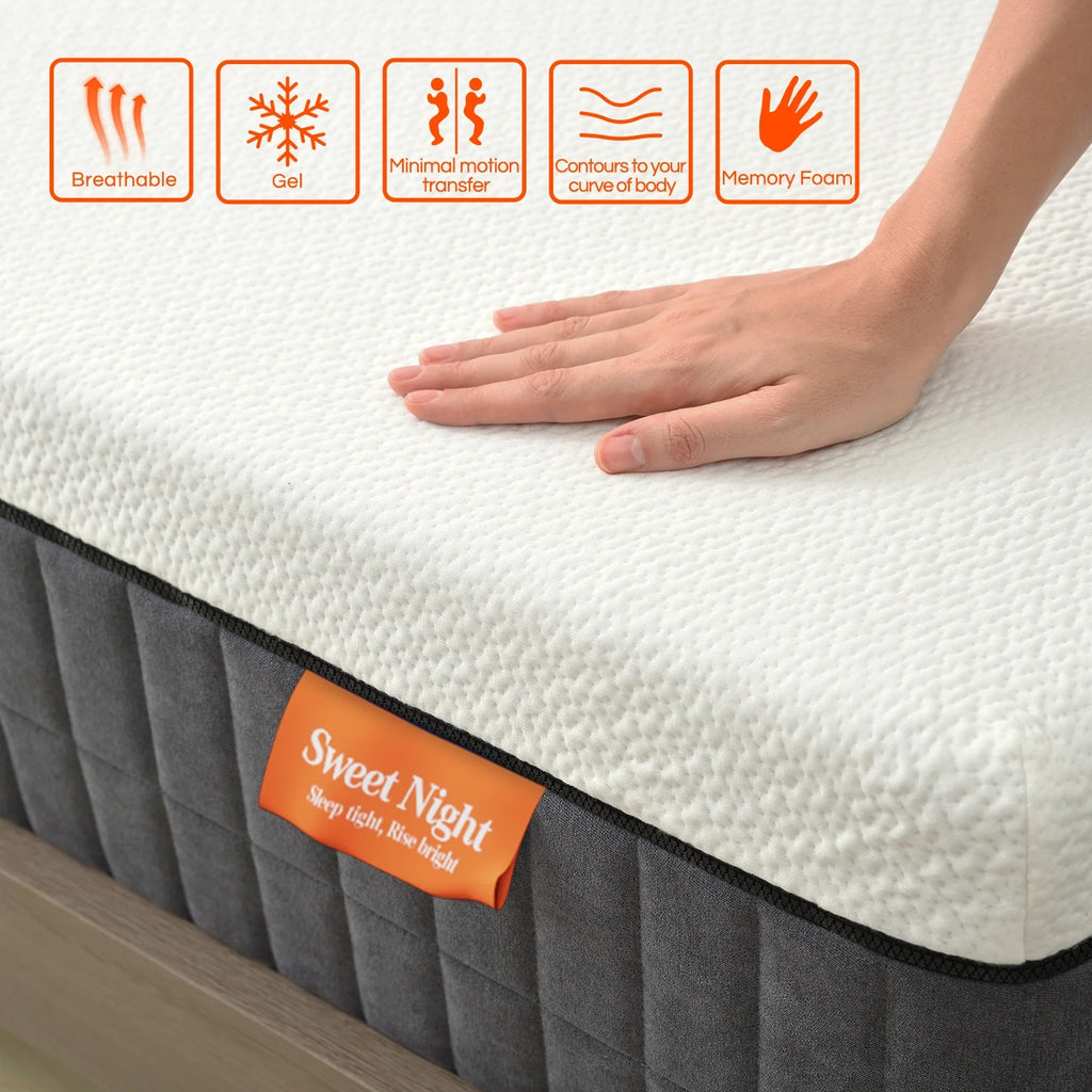 12 inch Gel Memory Foam Mattress A7655