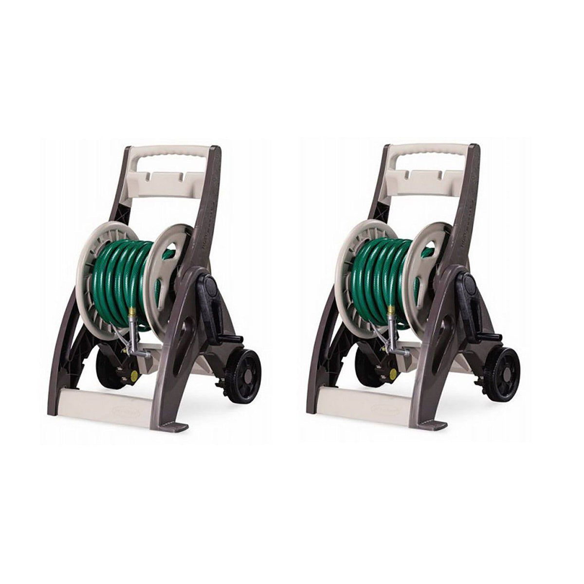 175' Resin Garden Hose Reel Cart with Leader Hose (2 Pack) G347663