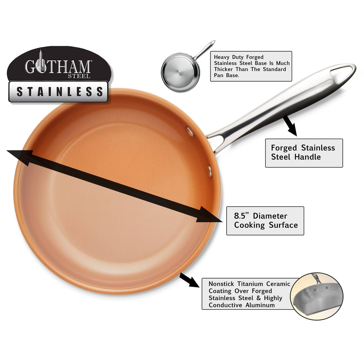 10-Piece Stainless Steel Cookware Set X535