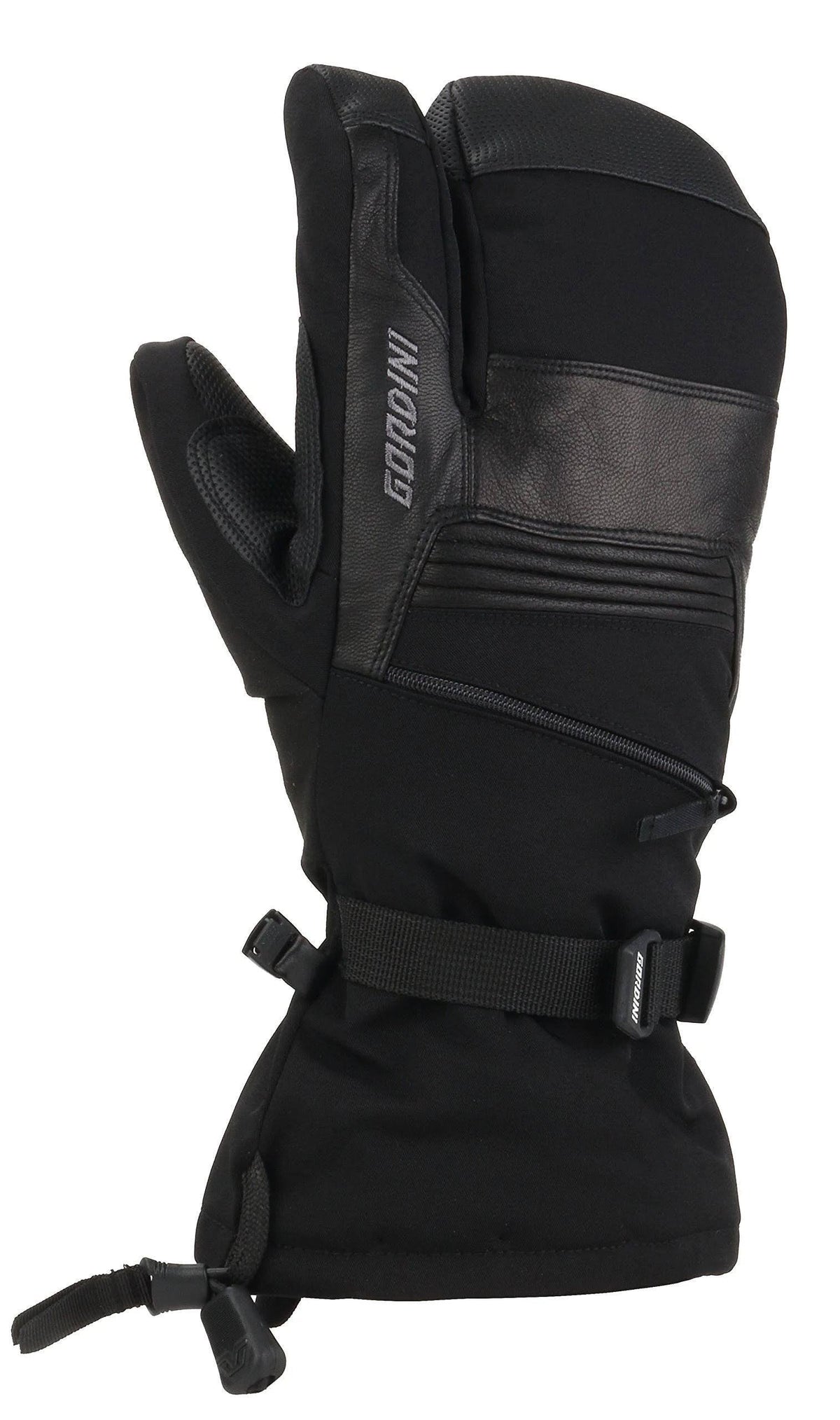 Black 3 Finger Mitten S328