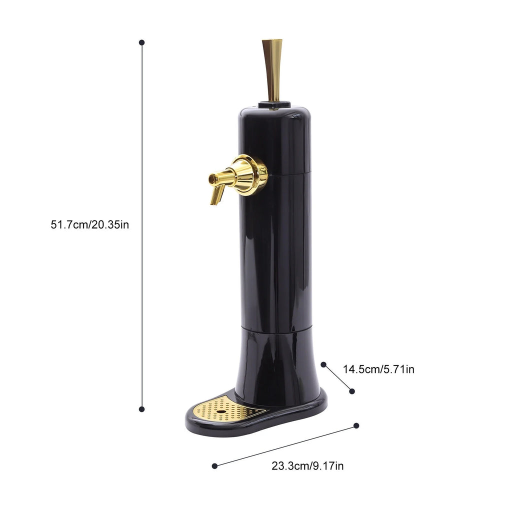 Black Beer Dispenser for Canned Bottled Beer V691
