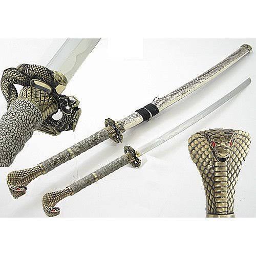 Cobra Snake Head Samurai Sword Katana W9291