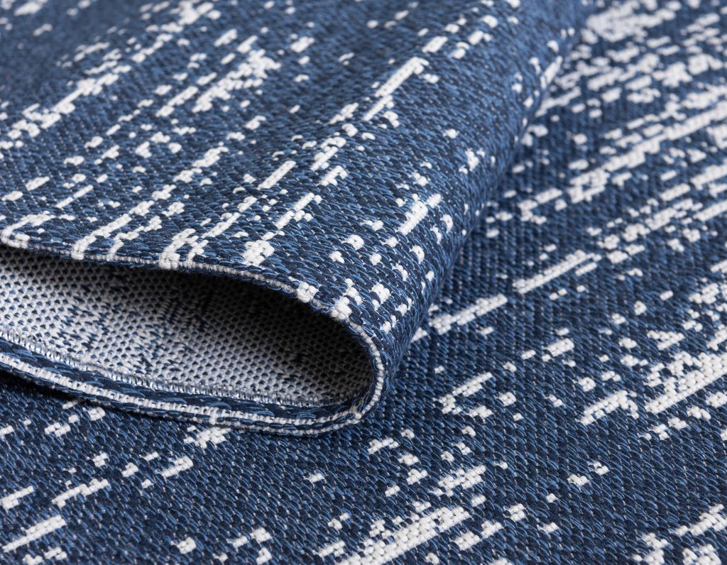 Navy Blue 5' x 8' Flatweave Rug S285973