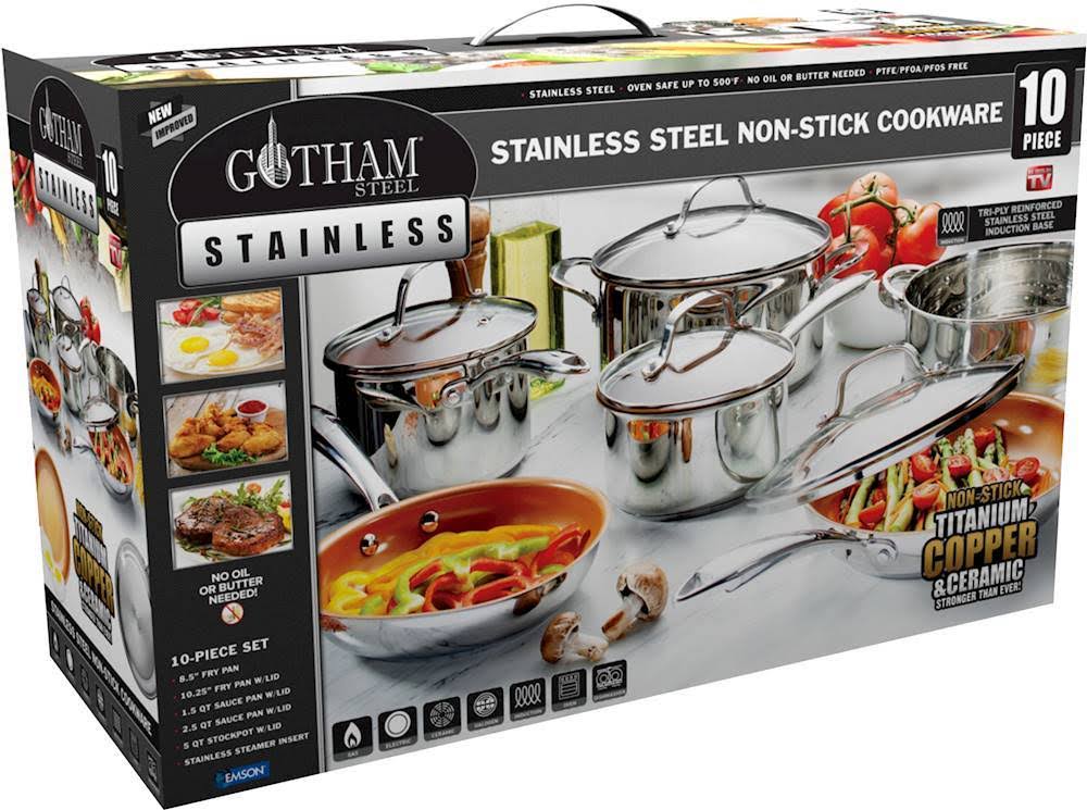 10-Piece Stainless Steel Cookware Set X535