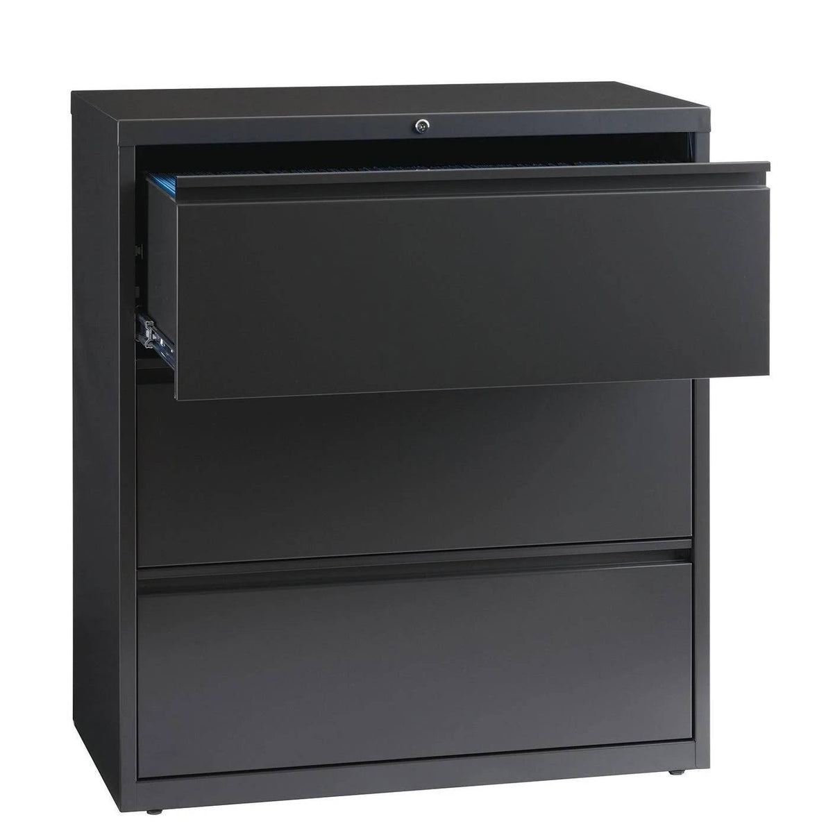 Charcoal 3 Drawer Lateral File Cabinet P6713