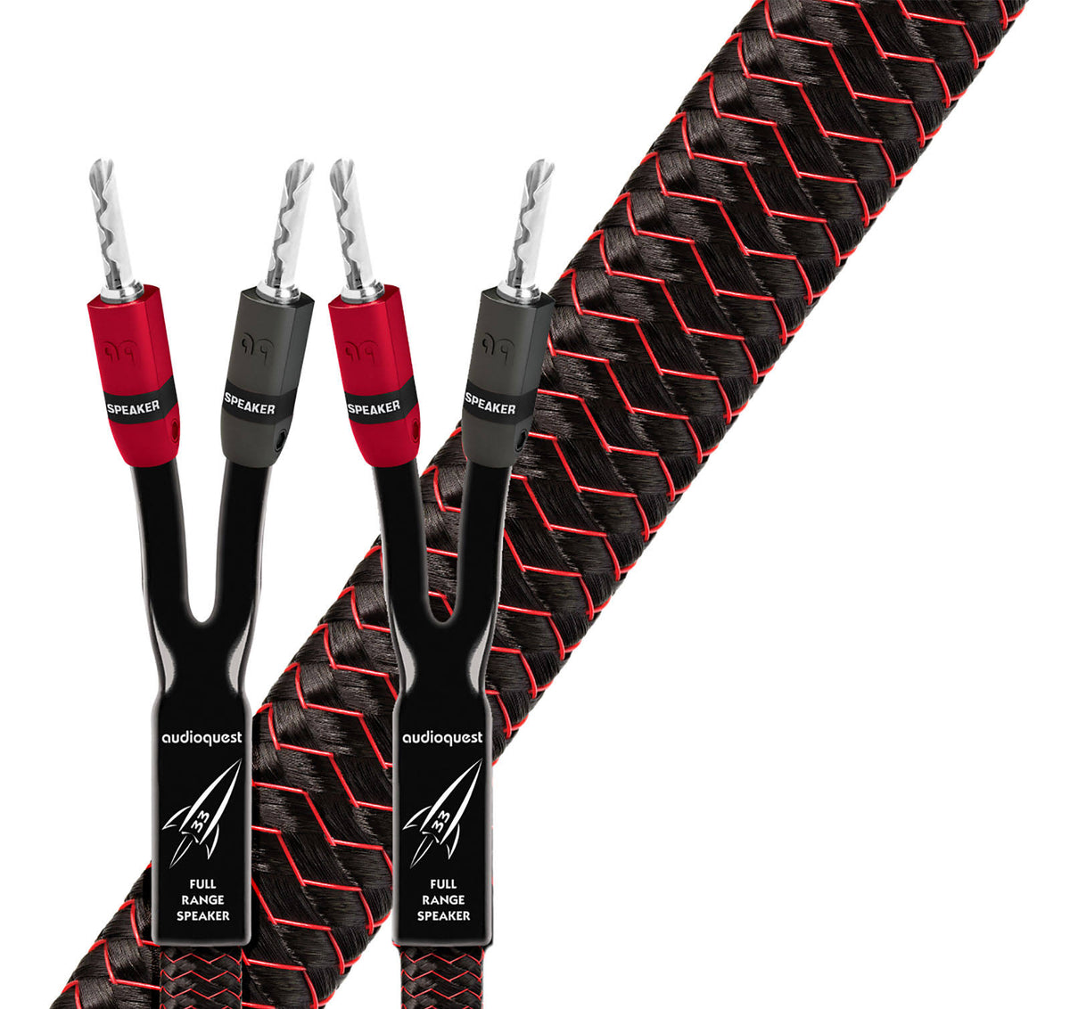 Silver Speaker Cable 12ft Pair Q8528