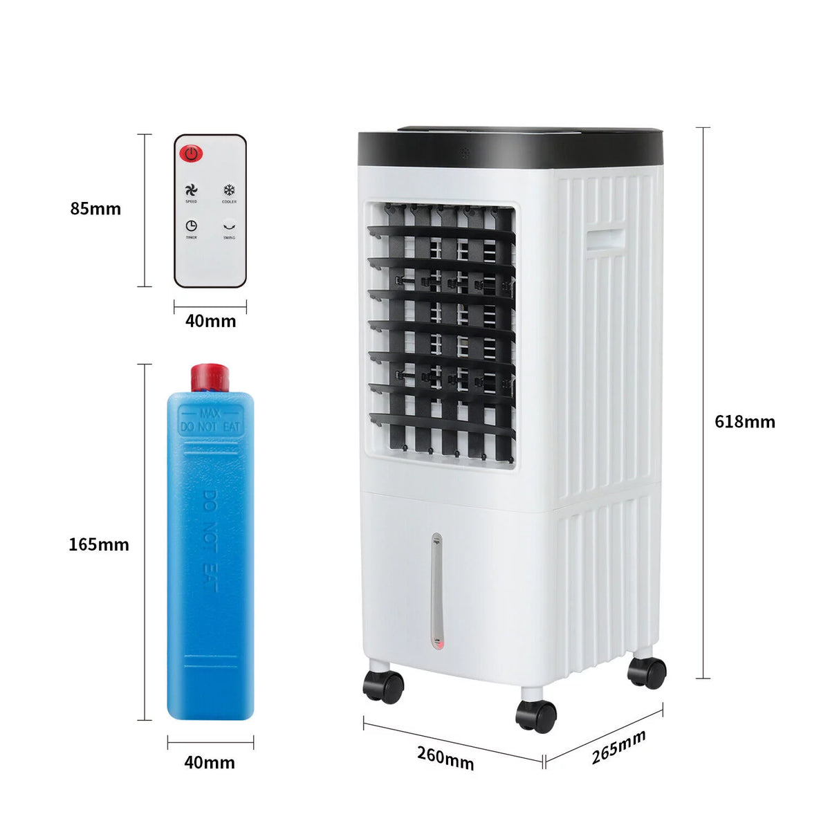 10L Portable Evaporative Cooler Humidifier Y334