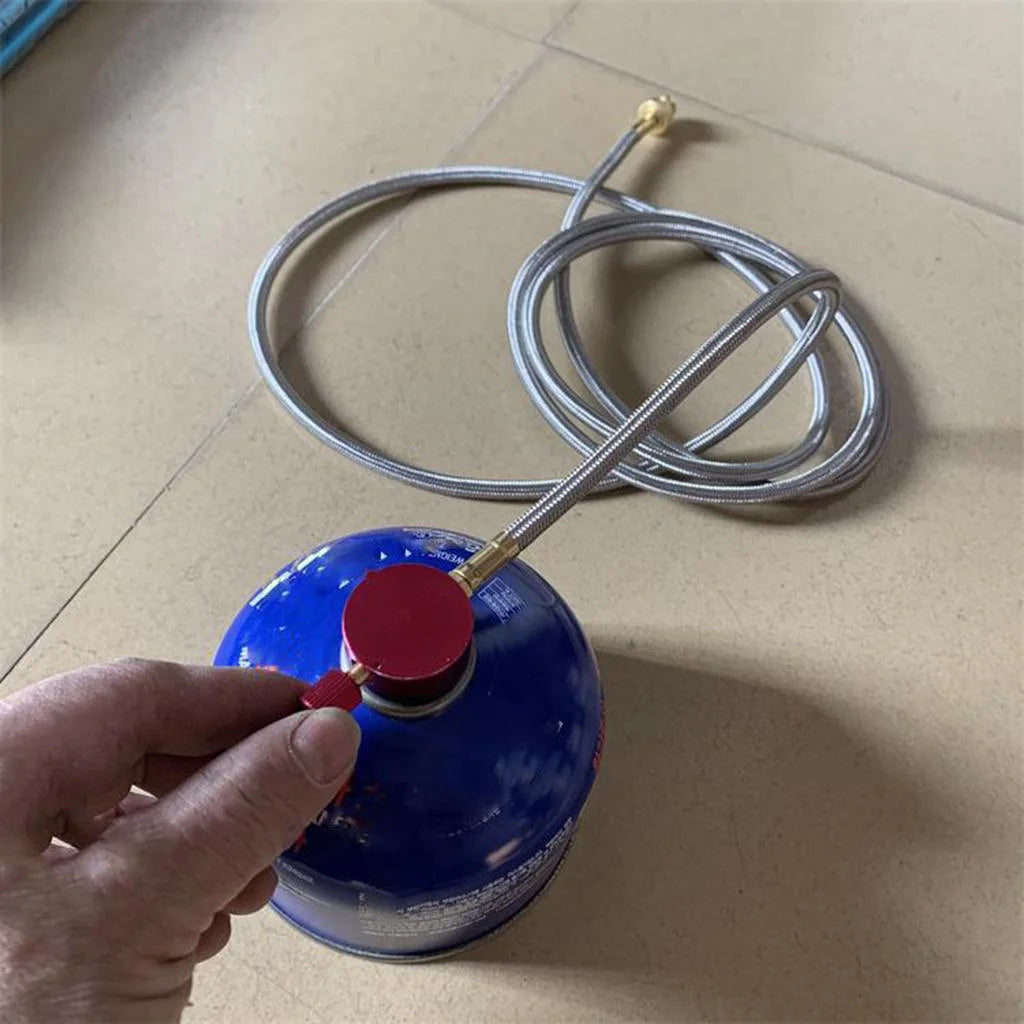 Camping Gas Refill Adapter with Burner Connector Hose C90007