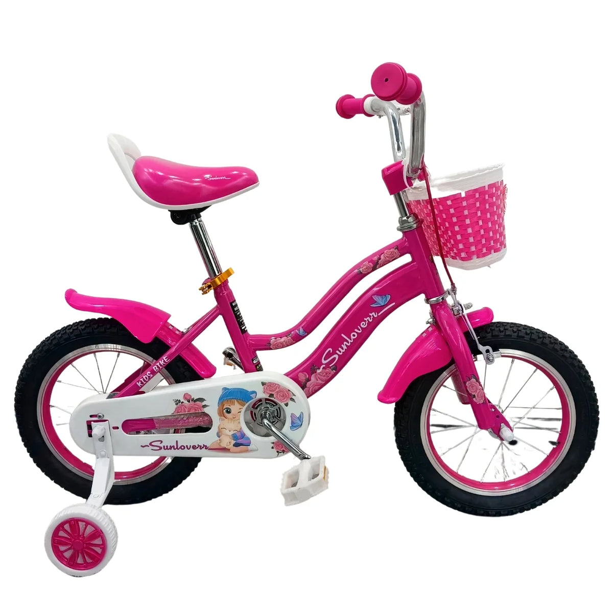12 Inch Kids Bike with Training Wheels & Basket F761103