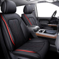 Black Waterproof Leather Full Set Car Seat Covers C895908
