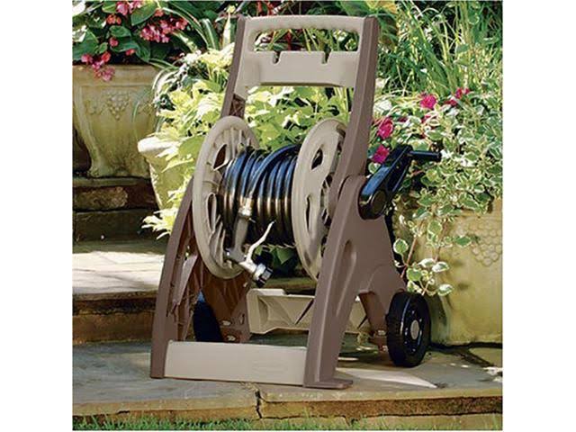 175' Resin Garden Hose Reel Cart with Leader Hose (2 Pack) G347663