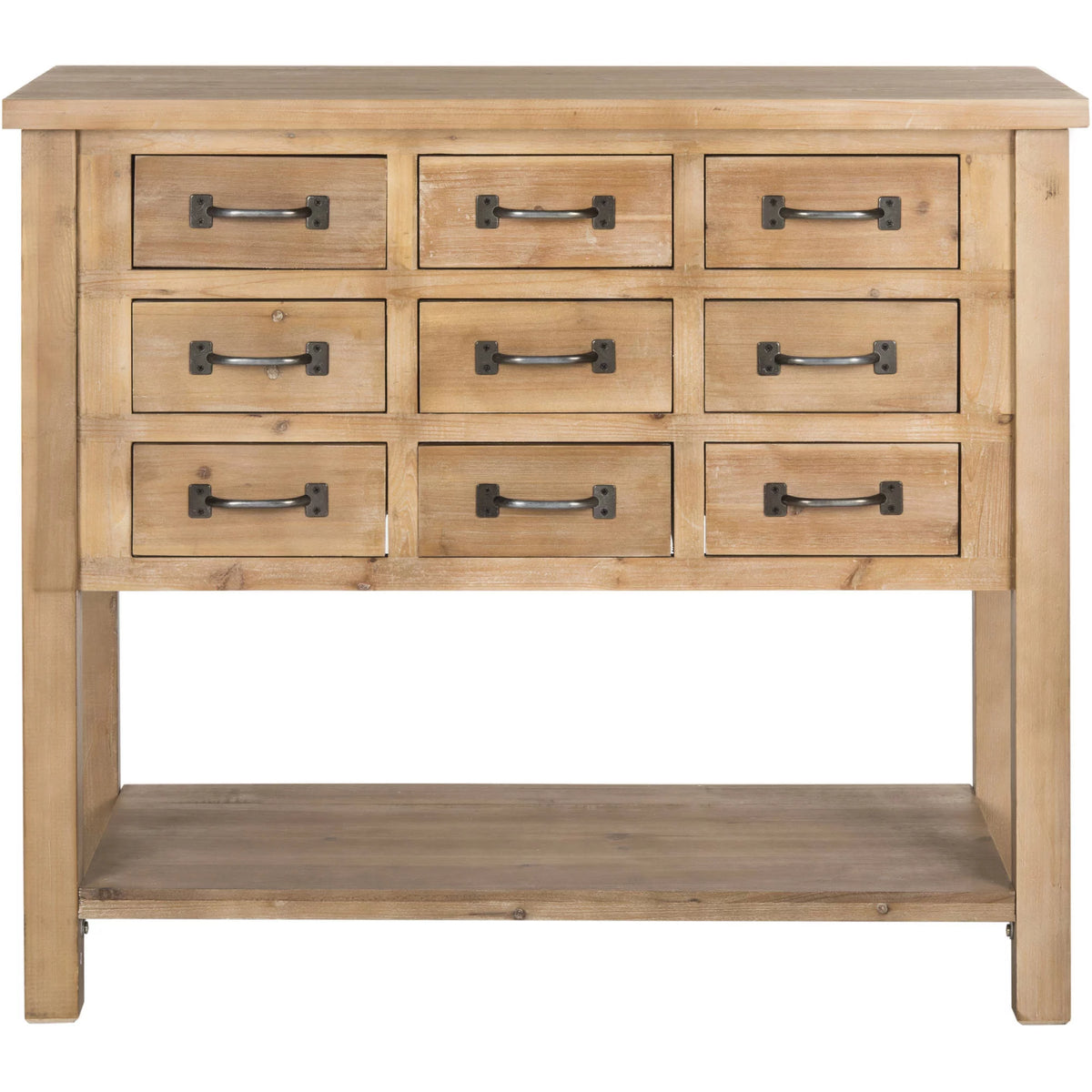 9 Drawer Natural Oak Chest I306148