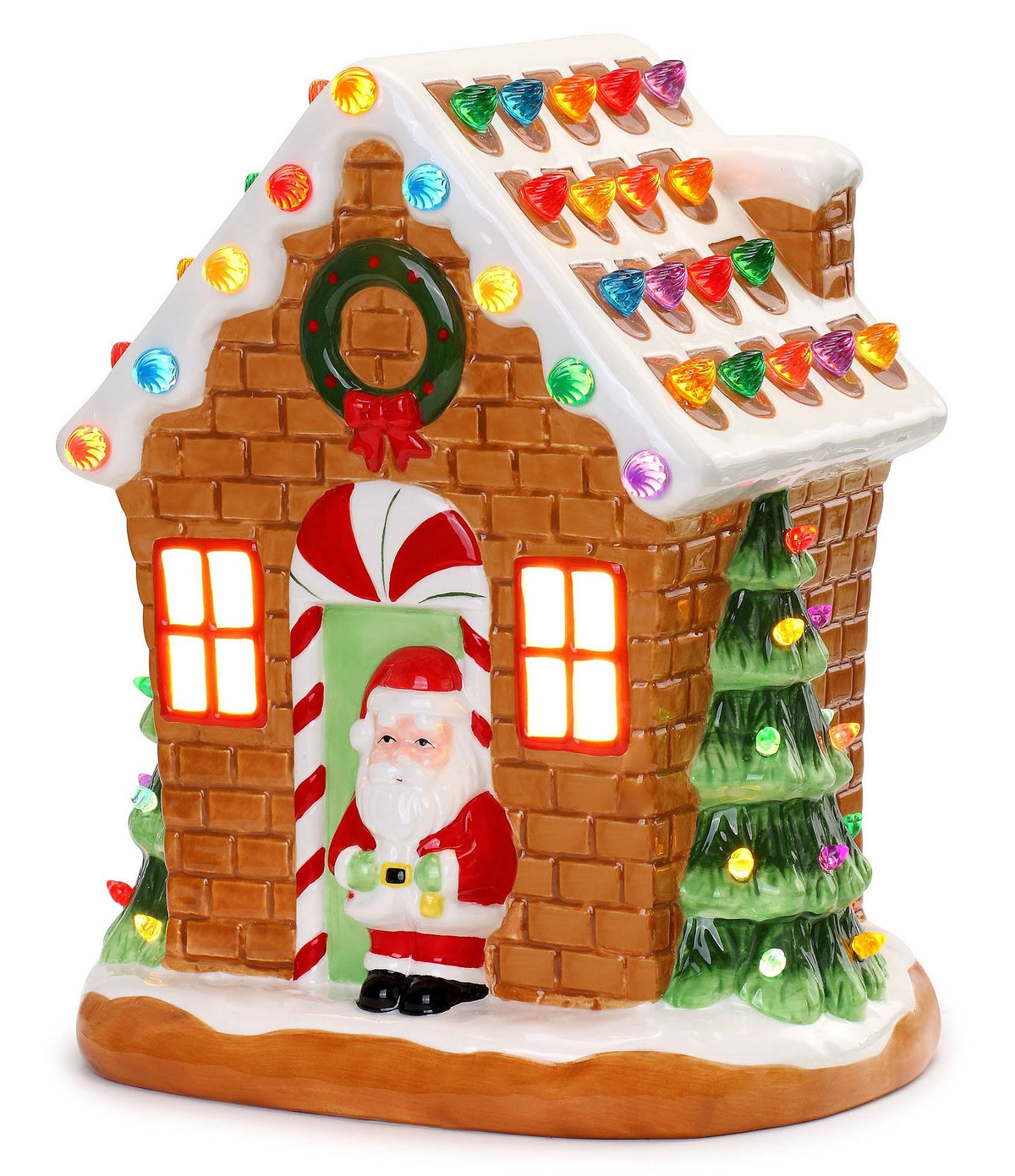 LED Lighted Gingerbread House Q9418