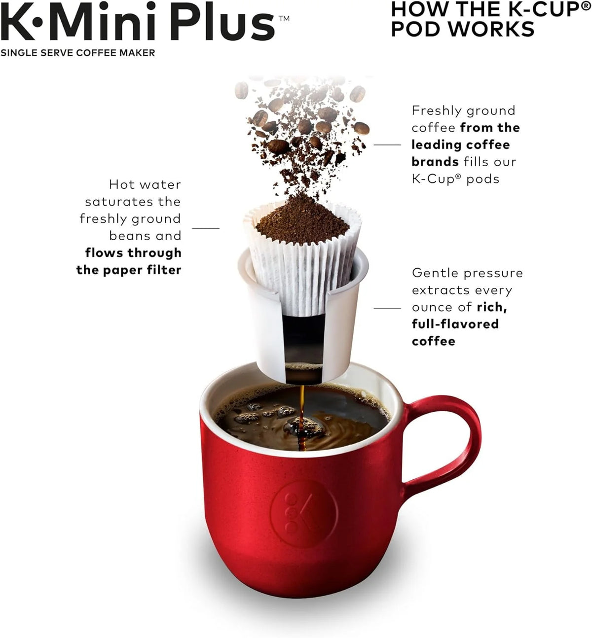 Single Serve K-Cup Pod Coffee Maker Red B17297