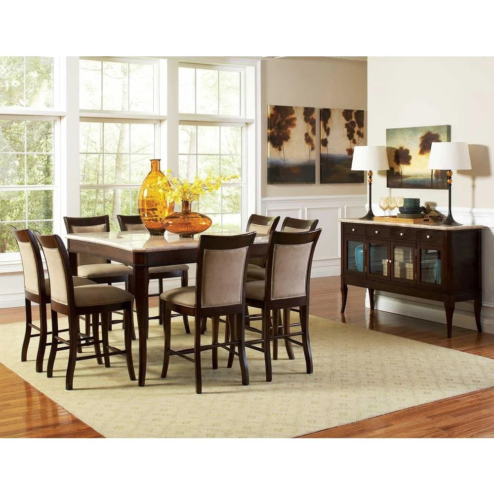 Cherry Marble Top Sideboard G98420