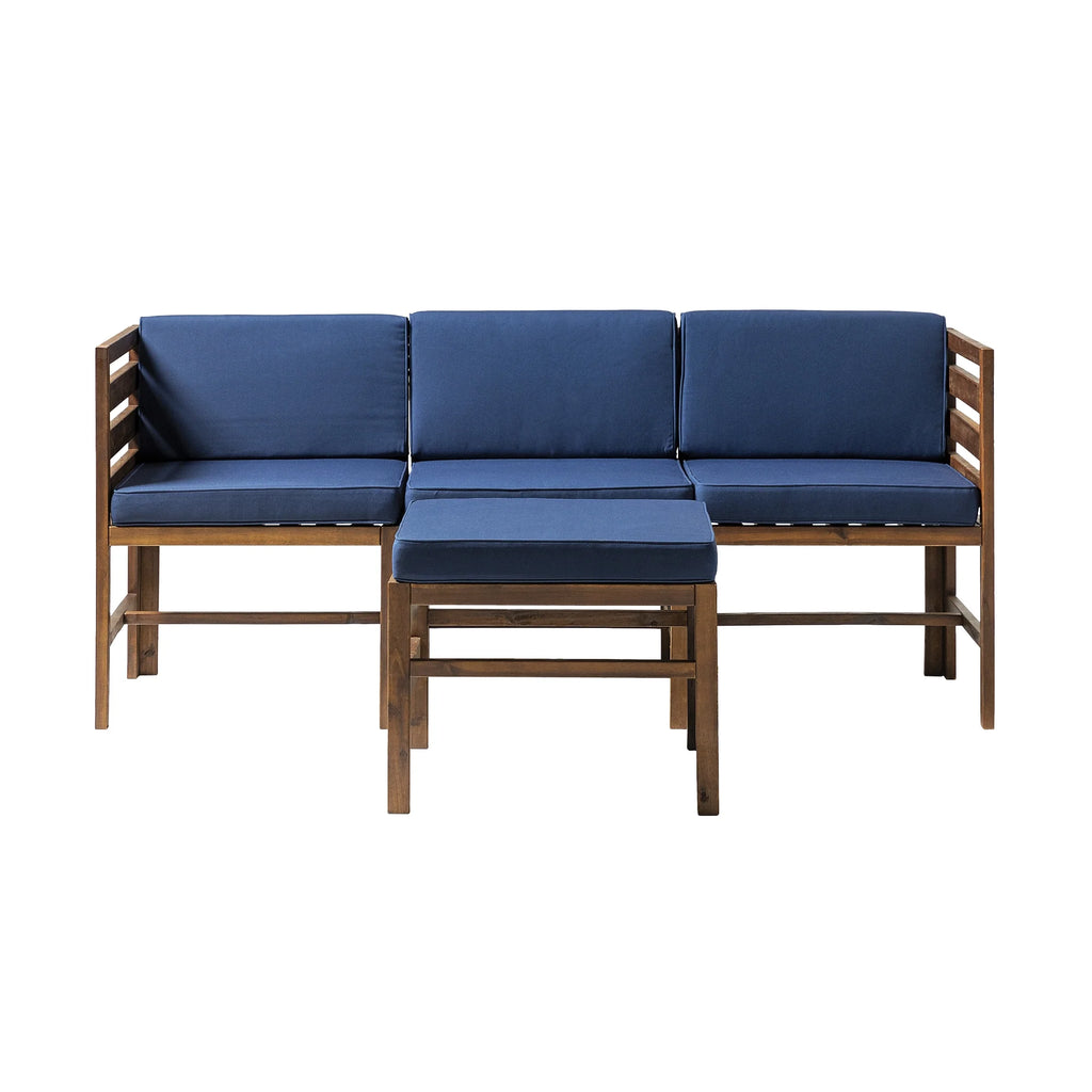 Navy 4 Piece Modular Patio Sectional V679