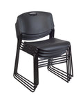 Black 4 Pack Stackable Armless Chair H60092