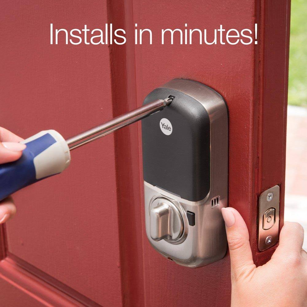 Satin Nickel Key Free Touchscreen Deadbolt I68732