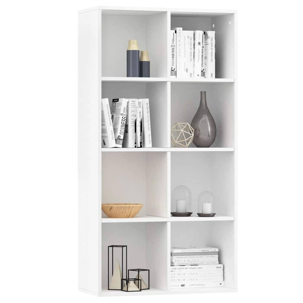 White and Sonoma Oak Book Cabinet Sideboard P898794