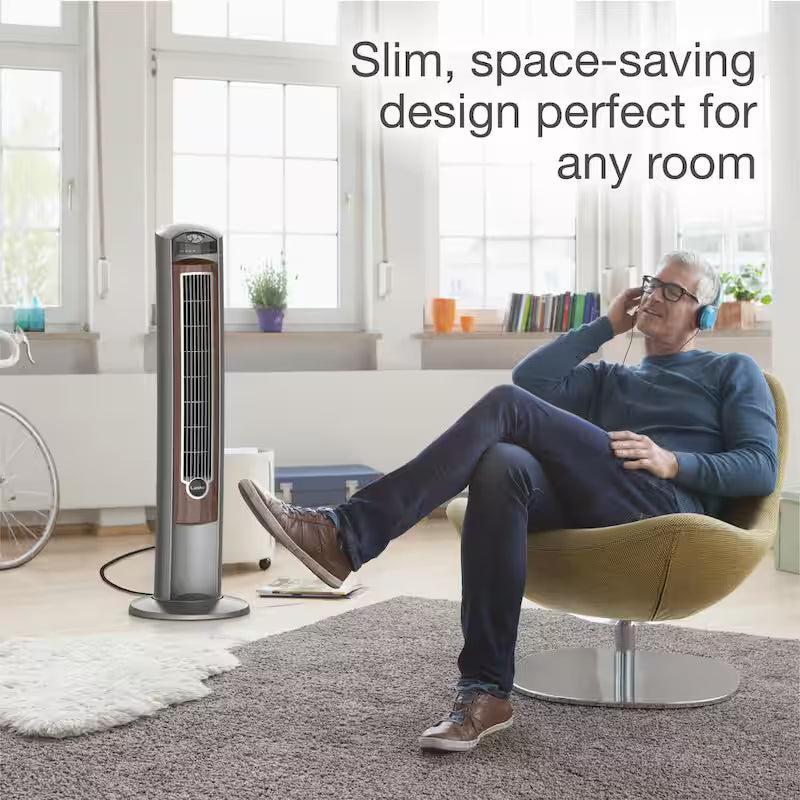 42 in. 3-Speed Oscillating Tower Fan with Remote Control H288498