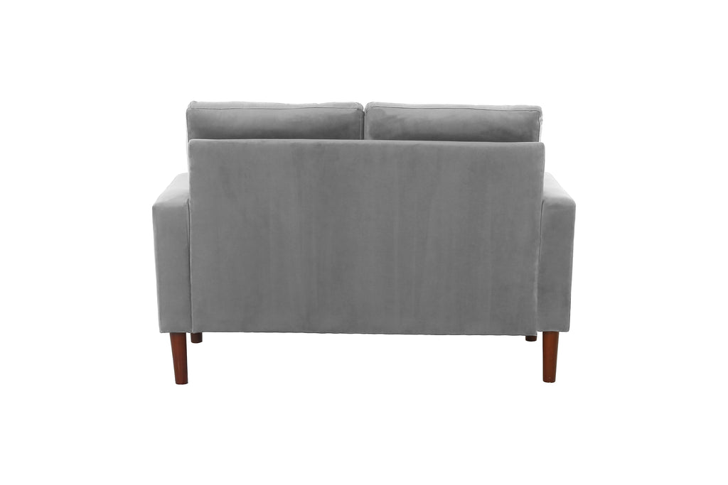 Grey Velvet Loveseat Sofa B345518