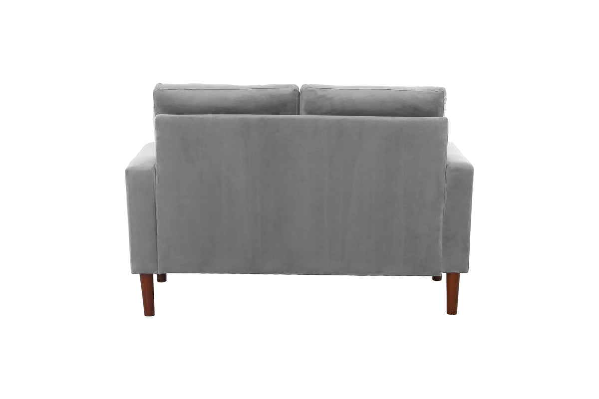 Grey Velvet Loveseat Sofa B345518