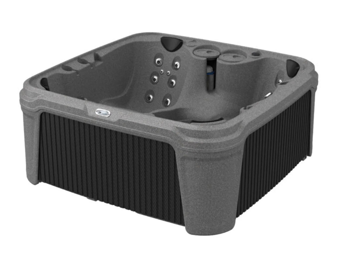 6-Person 35-Jet Plug and Play Hot Tub with 2 LED Waterfalls, Step with Handrail and Cover with Lifter V378