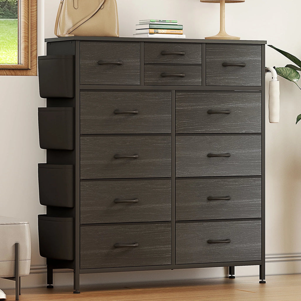 12 Drawer Fabric Dresser T2696