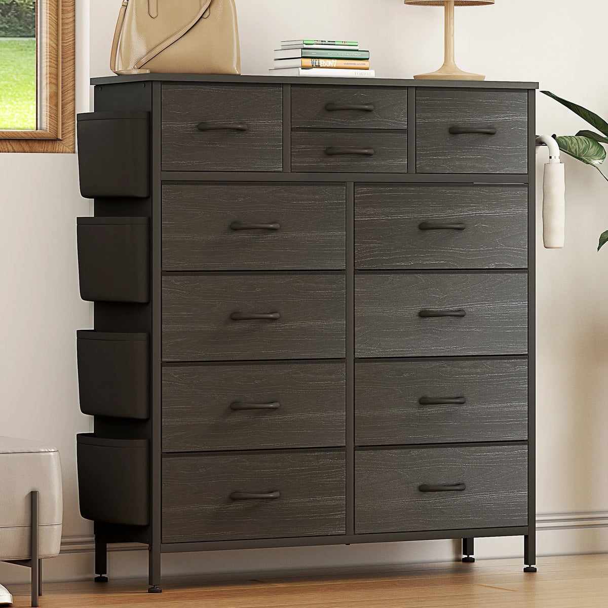 12 Drawer Fabric Dresser T2696