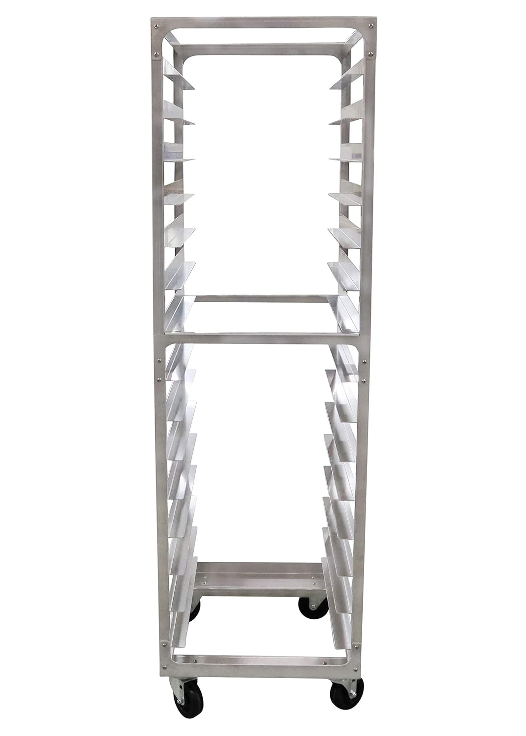 15 Tier Aluminium Bun Rack with Heavy Duty Plate Casters A3415