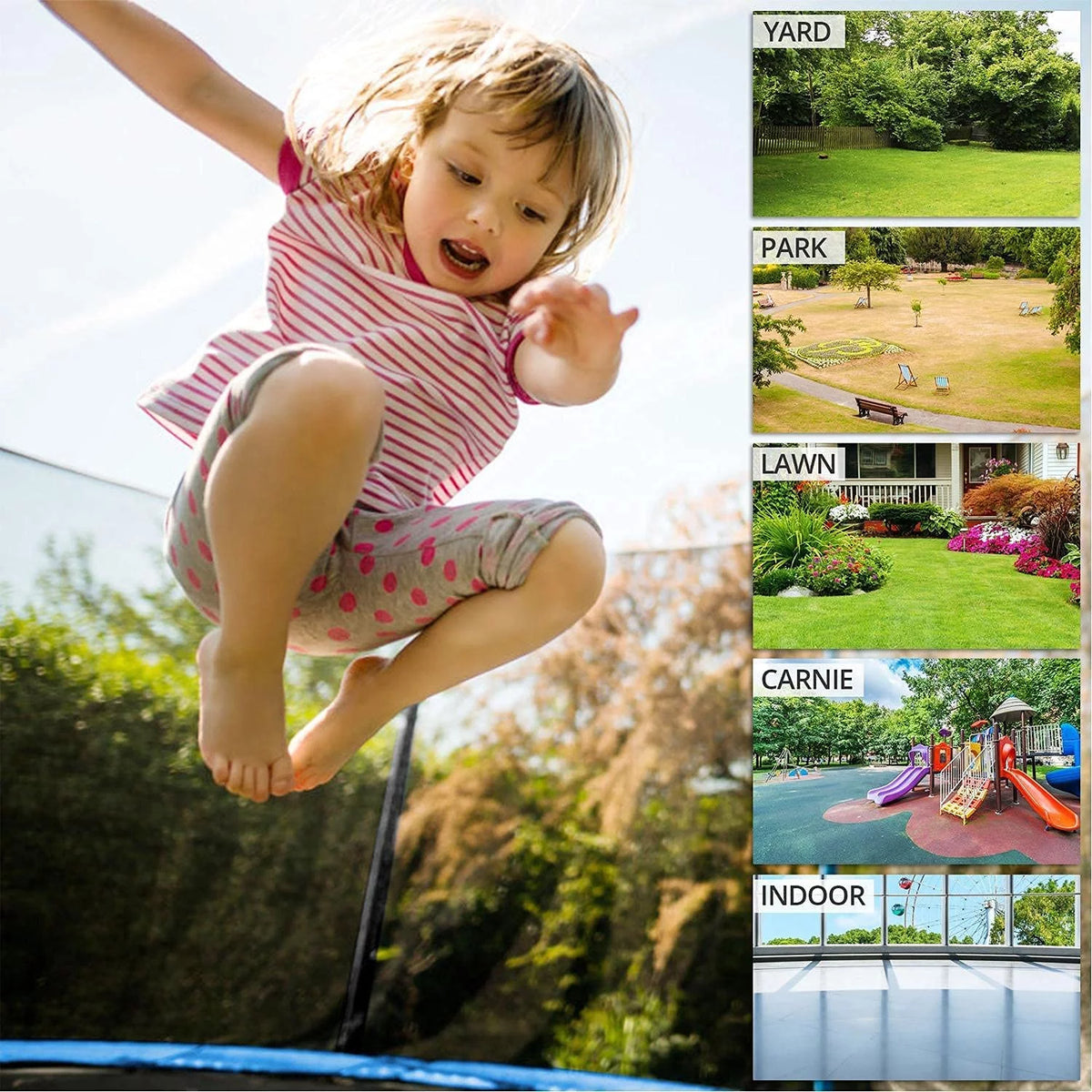 16FT Outdoor Recreational Trampoline with Basketball Hoop R179