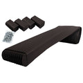 Black Marine Trailer Bunk Wrap Kit with 4 Endcaps & Stainless Hardware P5992