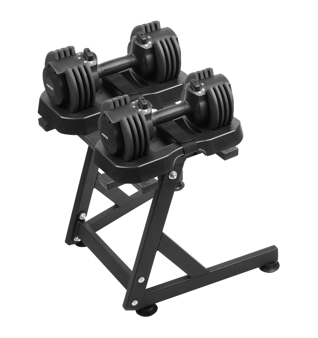 10-30lb Adjustable Dumbbell Pair with Stand P2630