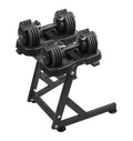 10-30lb Adjustable Dumbbell Pair with Stand P2630