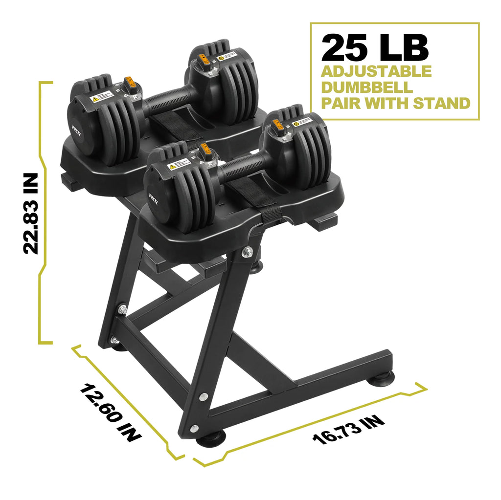 10-30lb Adjustable Dumbbell Pair with Stand P2630