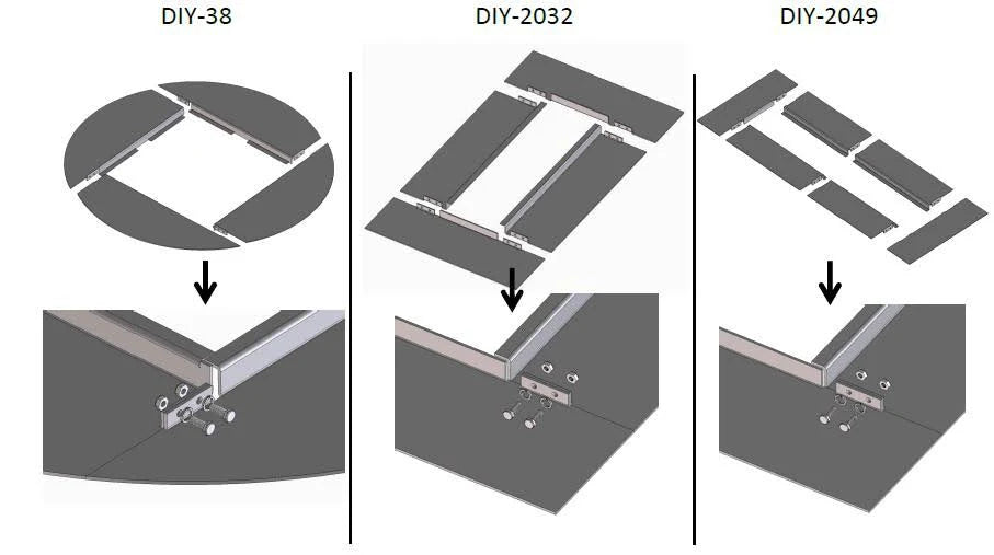 38x22 Round DIY Gas Fire Pit Y328126