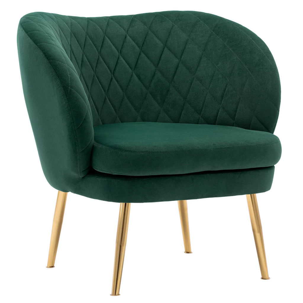 Velvet Dark Green Accent Chair R699