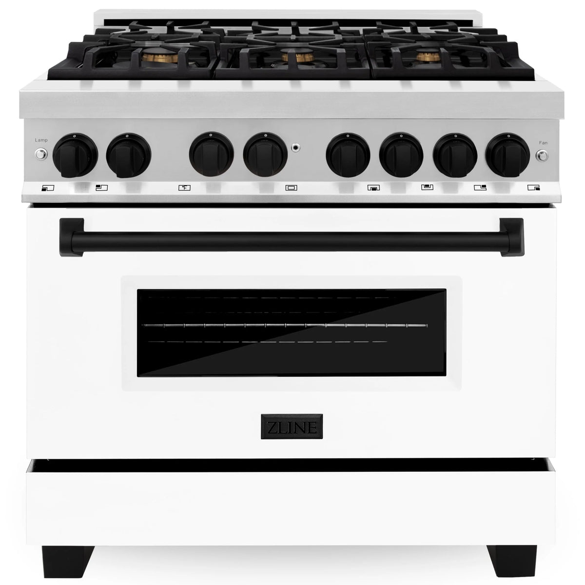 36 4.6 cu. ft. Dual Fuel Range with White Matte Door P82861