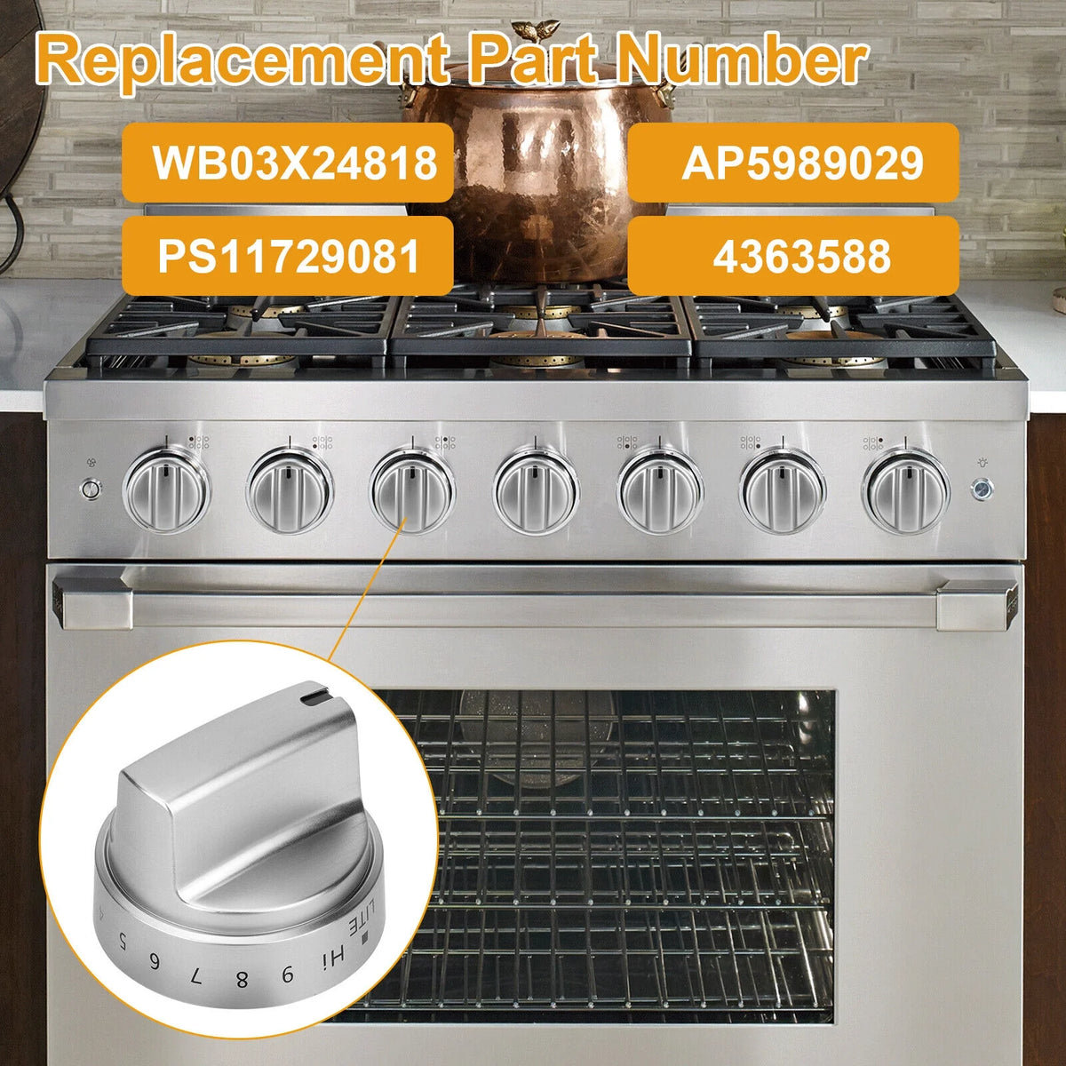 Stainless Steel Control Knobs P929
