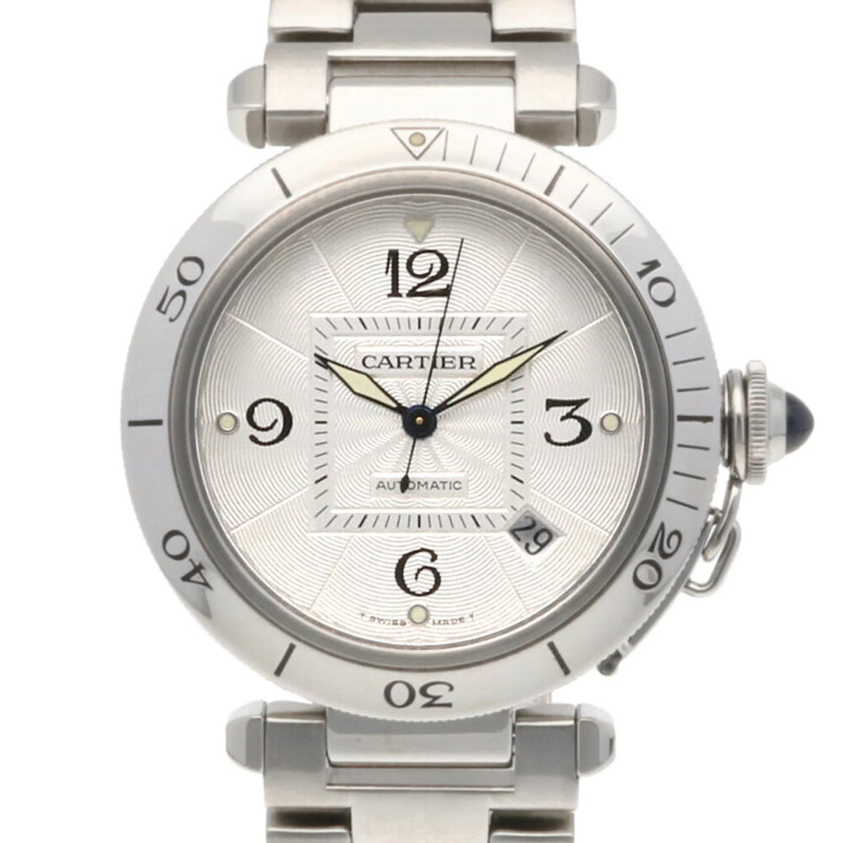 Pre-Owned 38MM Stainless Steel Self-Winding Men's Watch G835