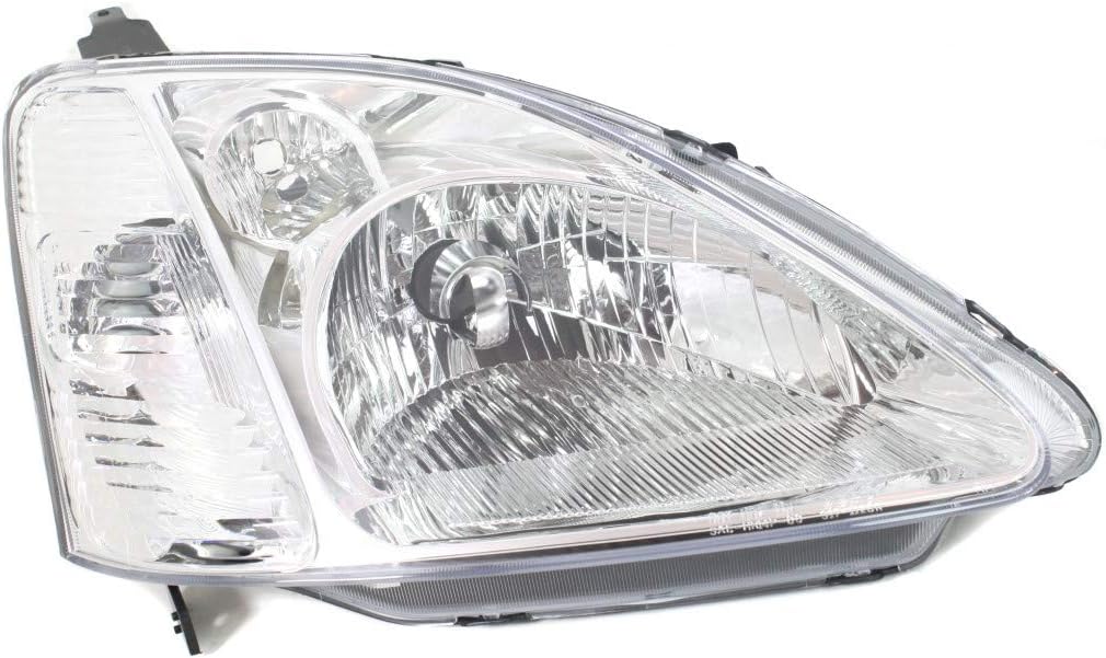 2001-2003 Honda Civic Headlight Passenger Side Assembly Unit Pack of 2 K808