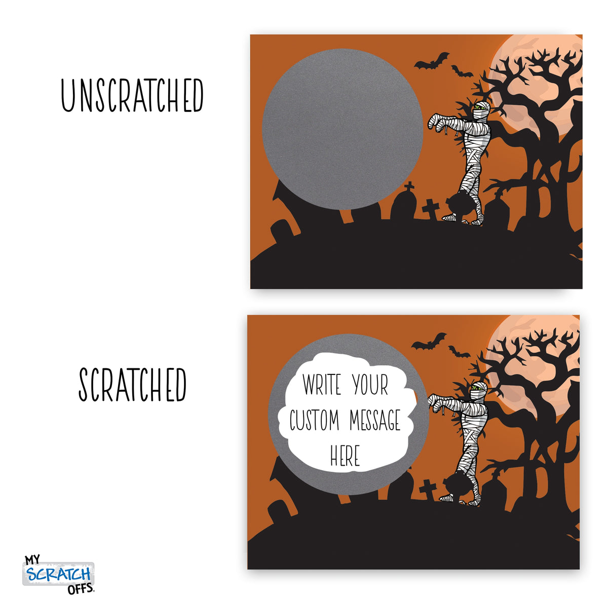 20 Pk Halloween Scratch Off Cards W981