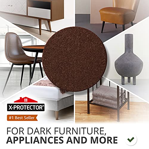 133 PCS Felt Furniture Pads Brown and Beige C1801