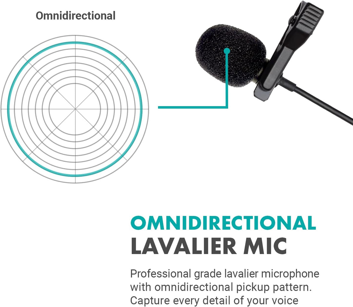USB-C Wireless Lavalier Microphone Y548358